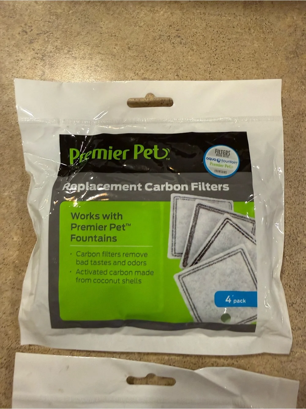 Premier Pet Fountain Replacement Carbon Filter (4 Filters Each) - 2 Pack New